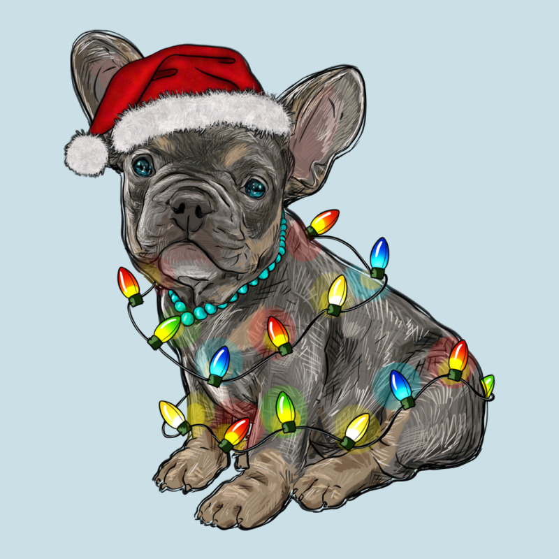 Christmas French Bulldog Ladies Tee by RanaPortraitStore | Teevron