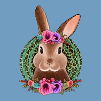 Western Leopard And Flowers Easter Bunny Urban Heavy Tee | Teevron