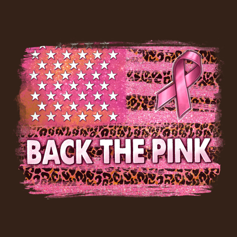 Back The Pink American Flag Heavy Core Tee by texasbilliewilder | Teevron