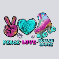Peace Love Roller Skate Zipper Hoodie | Teevron