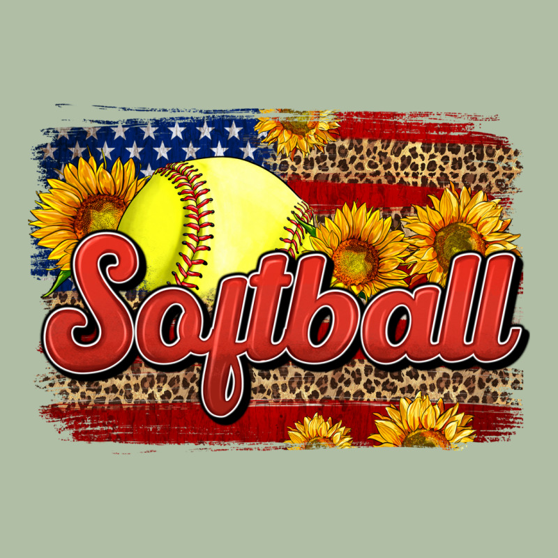 Western American Flag Softball Urban Heavy Tee by LillyAllenDesigns | Teevron