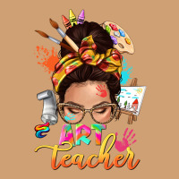 Art Teacher Messy Bun Vintage Tee | Teevron