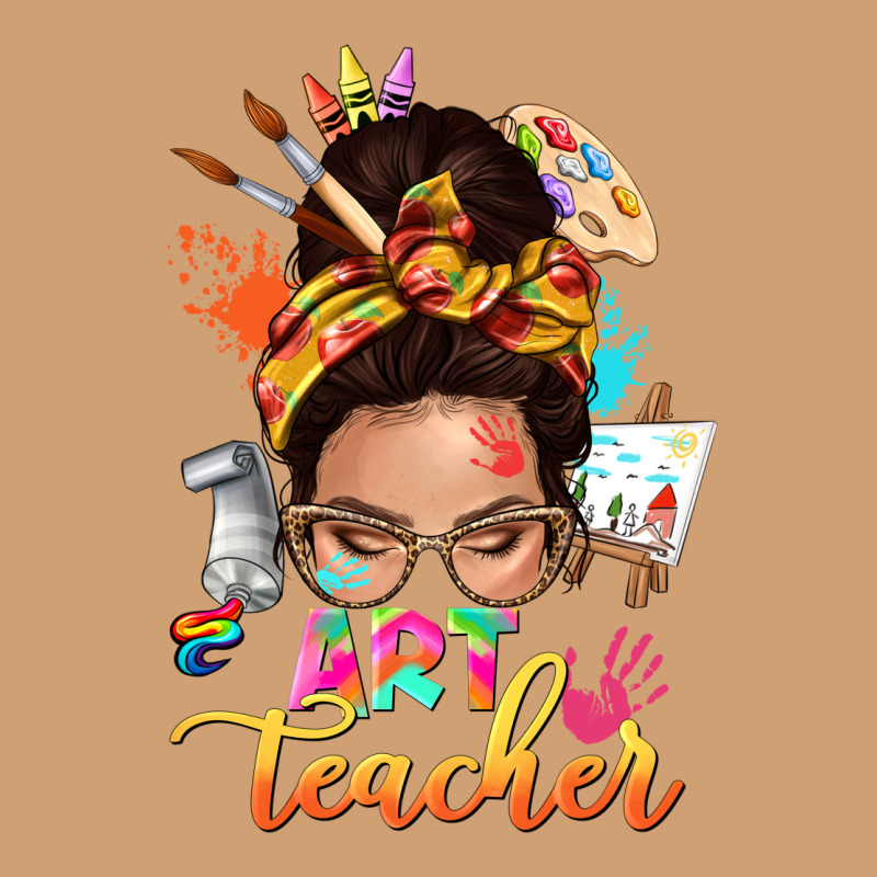 Art Teacher Messy Bun Vintage Tee by NancyCooperArtShop | Teevron