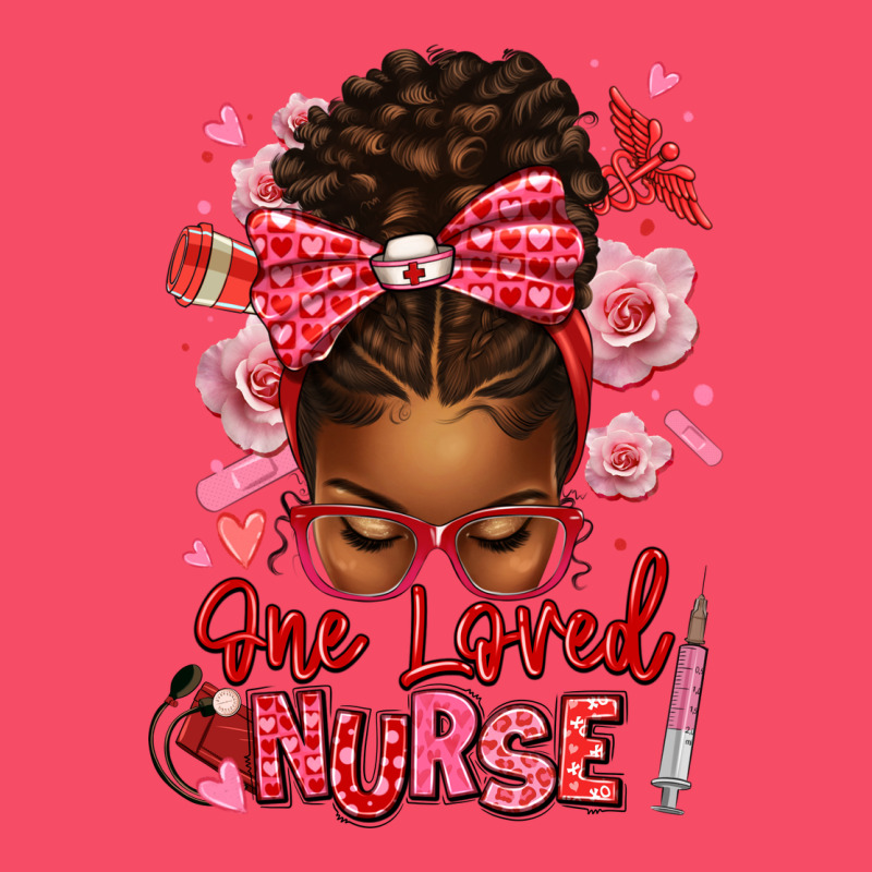 One Loved Nurse Afro Messy Bun Premium Sweatshirt by texasbilliewilder | Teevron