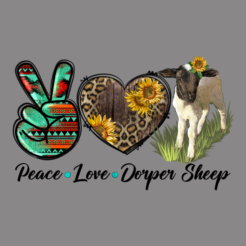 Peace Love Dorper Sheep Vintage Tee by LillyAllenDesigns | Teevron