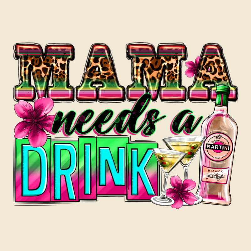 Mama Needs A Drink Ladies Tee by Zillion Design Studio | Teevron