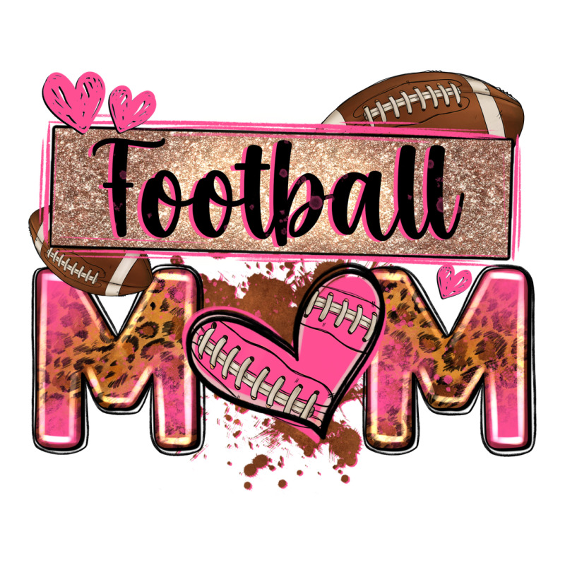 Football Mom With Leopard Ladies Tee by Zillion Design Studio | Teevron