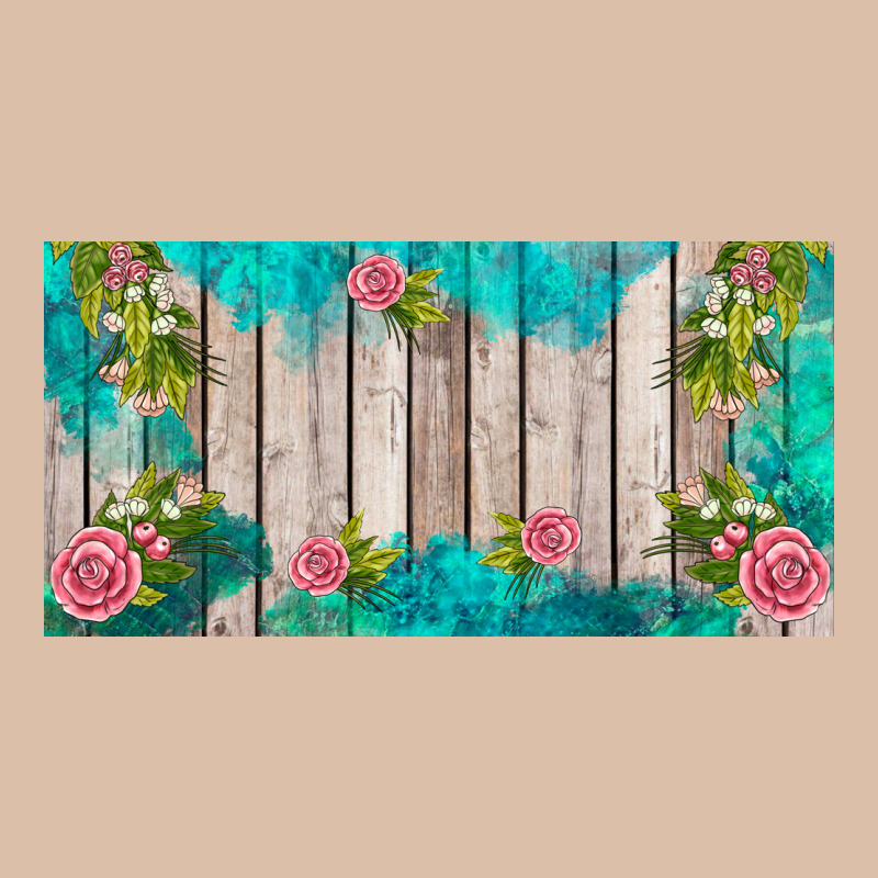 Western Floral  License Plate Template Urban Heavy Tee by BarkalooDesign | Teevron