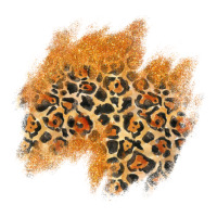 leopard glitter patch | Teevron