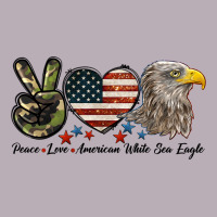 Peace Love American White Sea Eagle Vintage Tee | Teevron