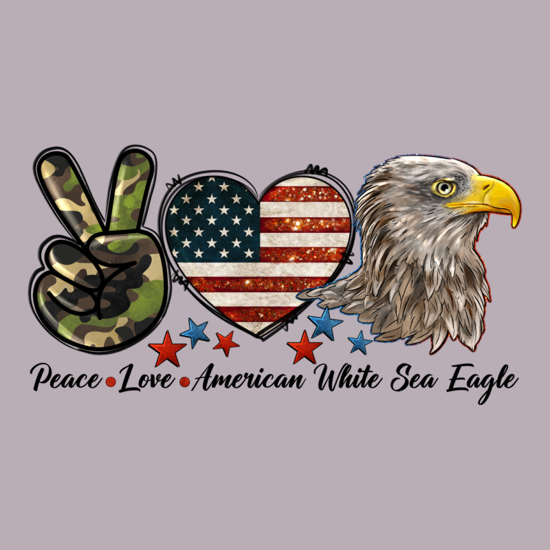 Peace Love American White Sea Eagle Vintage Tee by LillyAllenDesigns | Teevron