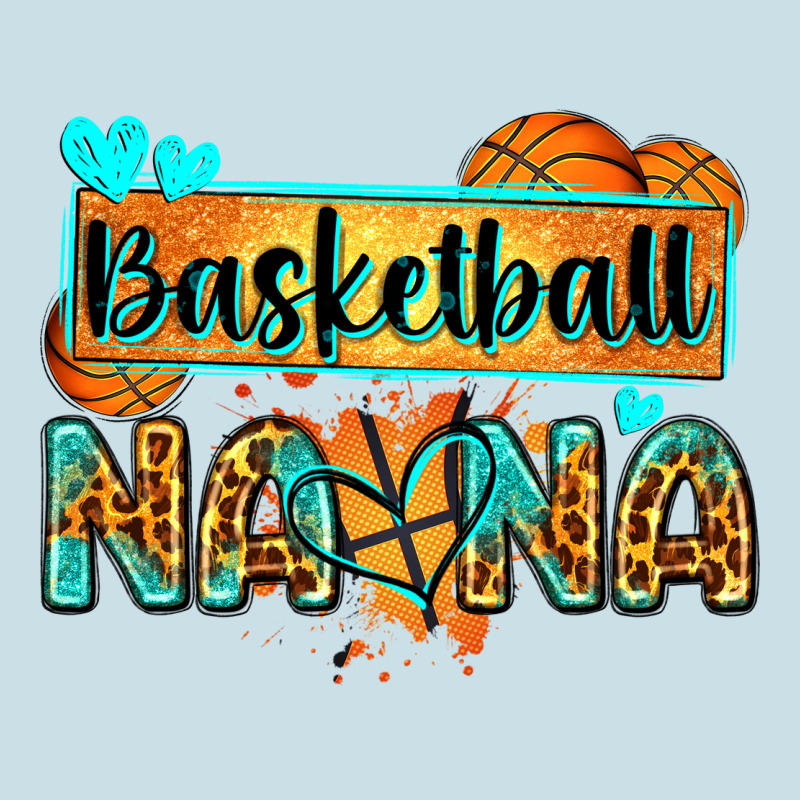 Basketball Nana With Leopard Ladies Tee by Zillion Design Studio | Teevron