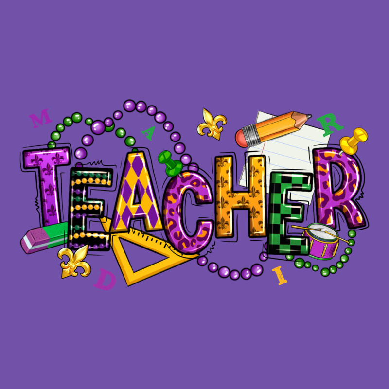 Mardi Gras Teacher Premium Sweatshirt by texasbilliewilder | Teevron