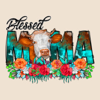 Blessed Mama Flowers Cow Urban Hoodie | Teevron