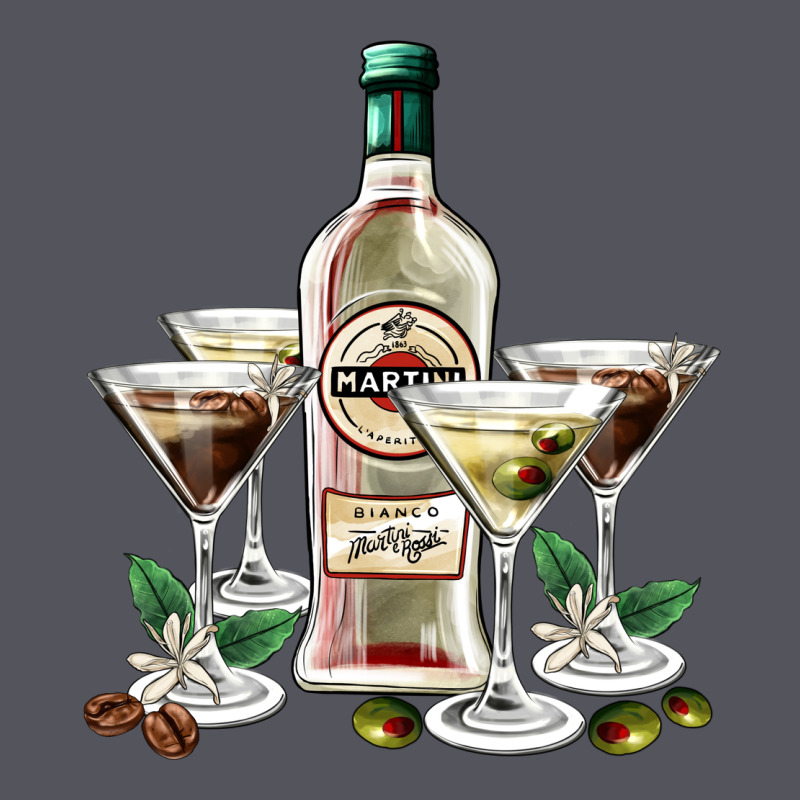 Martini Glasses And Martini Bottle Vintage Hoodie by AdoDesignShop | Teevron