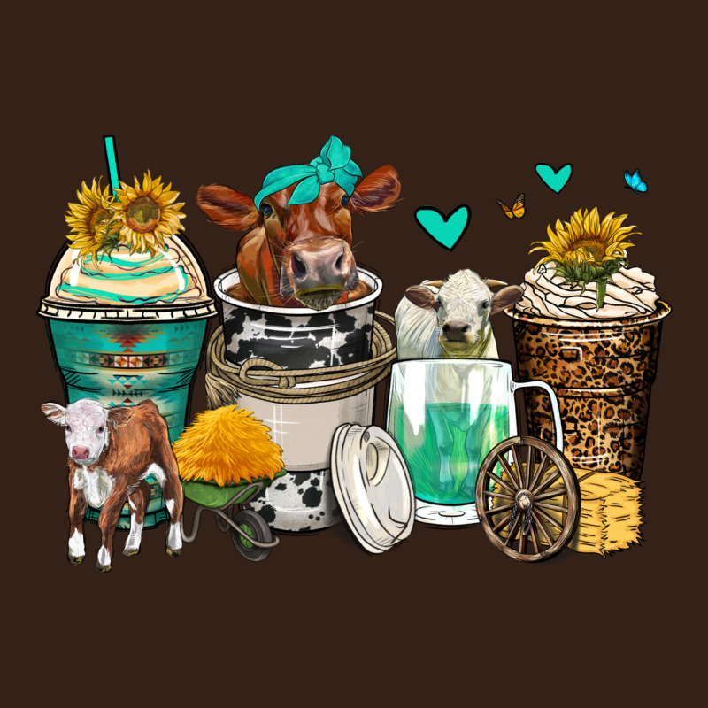Cows Coffee Cups Heavy Core Tee by Zillion Design Studio | Teevron