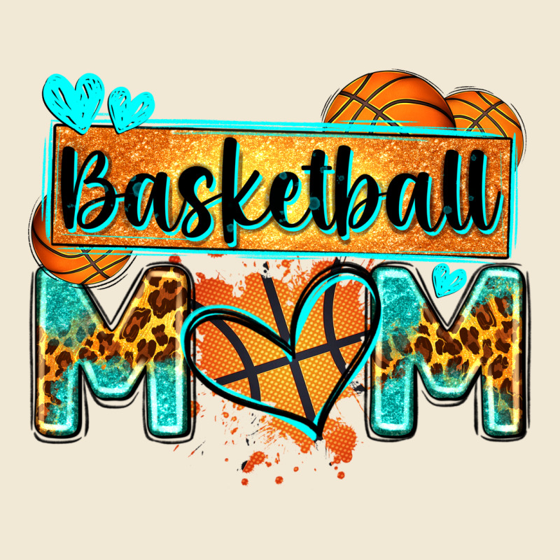 Basketball Mom With Leopard Ladies Tee by Zillion Design Studio | Teevron