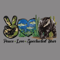 Peace Love Spectacled Bear Vintage Tee | Teevron