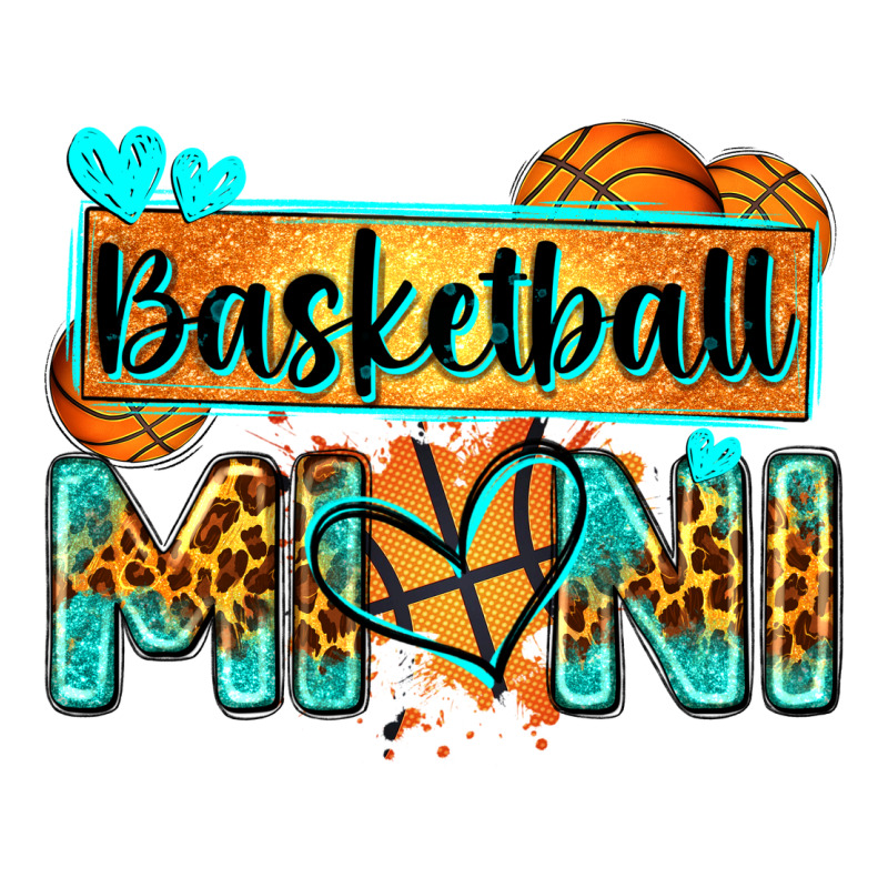Basketball Mini With Leopard Ladies Tee by Zillion Design Studio | Teevron