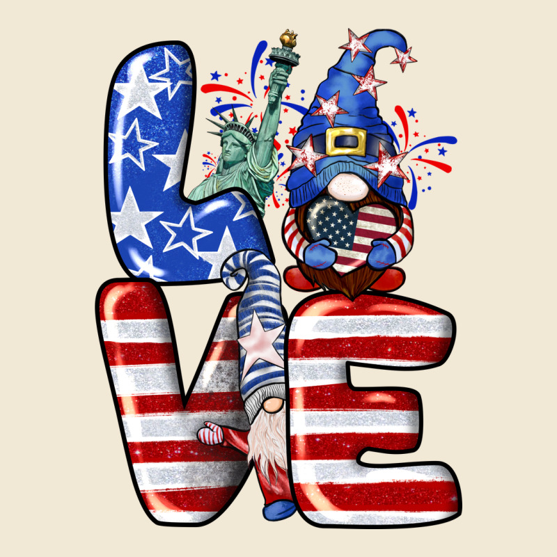 Love 4th Of July With Gnomes 4th Of July Premium Tee by CowGirlArtShop | Teevron