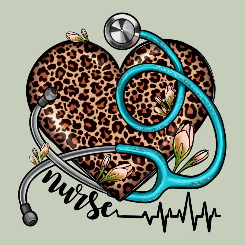 Nurse Leopard Heart Long Sleeve Tee by JahusDesignShop | Teevron