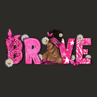 Breast Cancer Brave With Afro Woman Heavy Core Tee | Teevron
