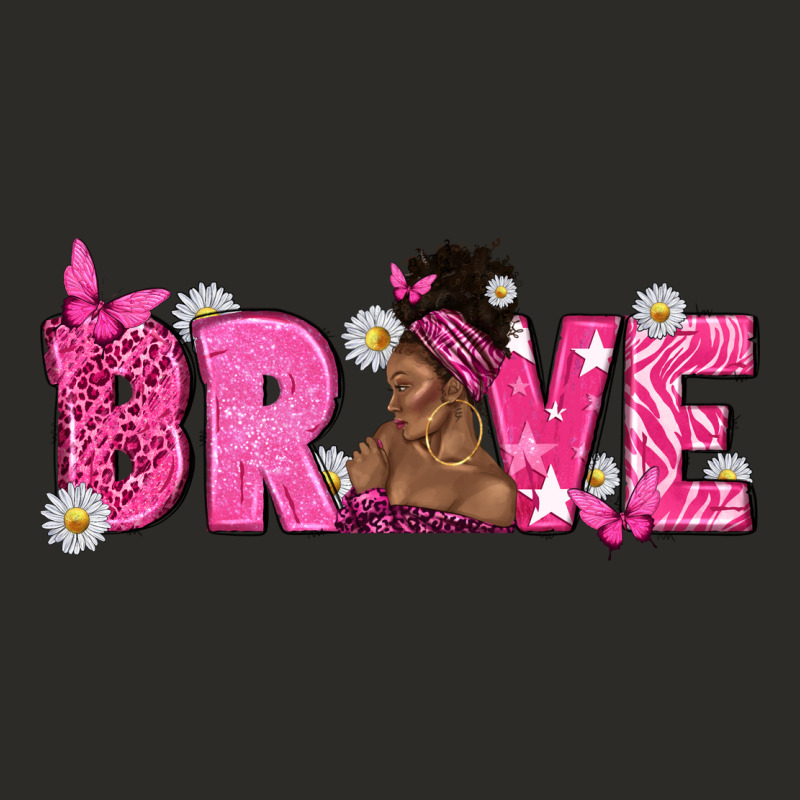 Breast Cancer Brave With Afro Woman Heavy Core Tee by texasbilliewilder | Teevron
