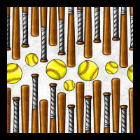 Softball Bat Seamless Pattern Zipper Hoodie | Teevron