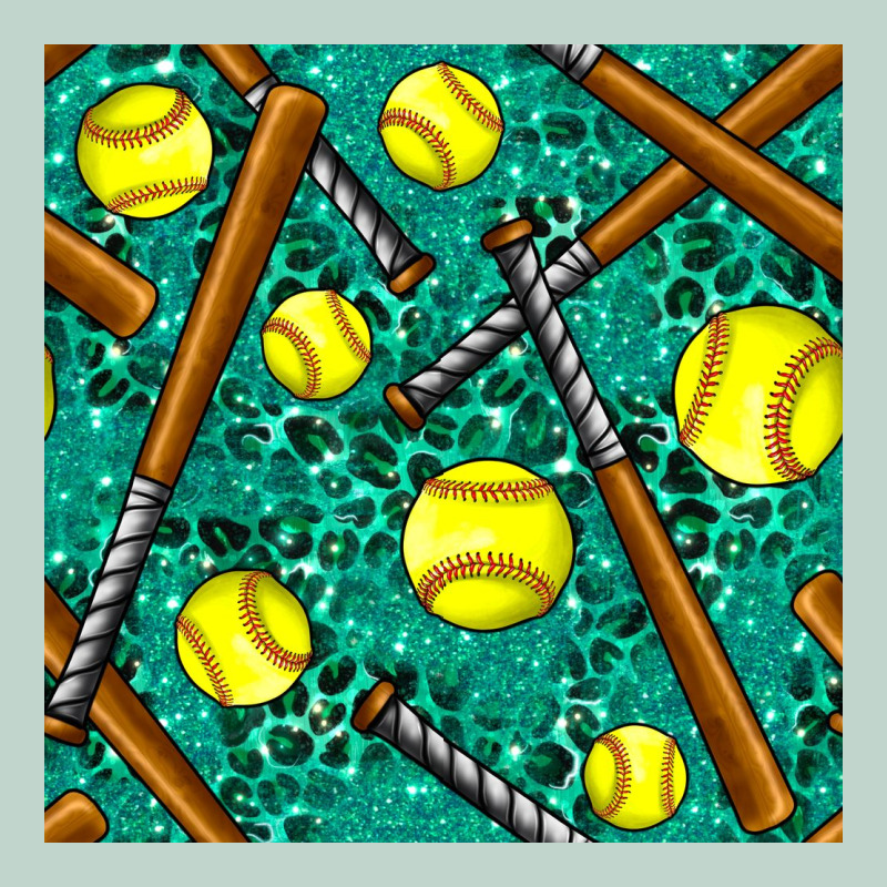 Softball Bat With Leopard And Glitter Seamless Pattern Zipper Hoodie by BundleAndBundleShop | Teevron