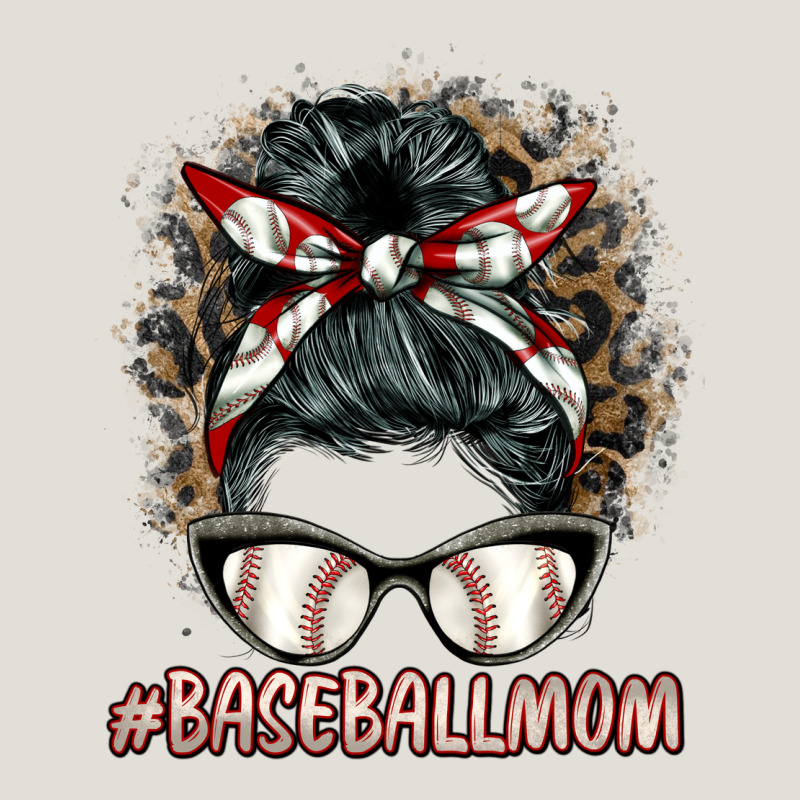 Baseballmom Messy Bun Heavy Core Tee by BarkalooDesign | Teevron