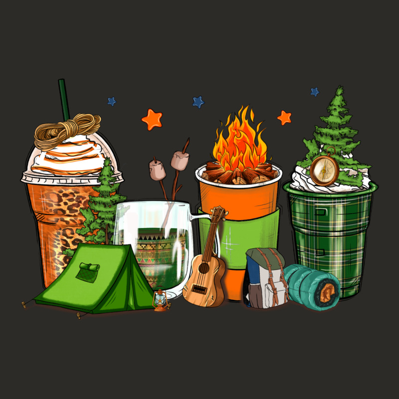 Camping Coffee Cups Heavy Core Tee by Zillion Design Studio | Teevron
