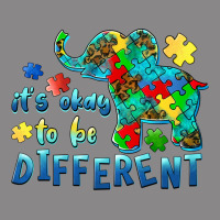 It's Okay To Be Different Elephant Autism Awareness Vintage Tee | Teevron