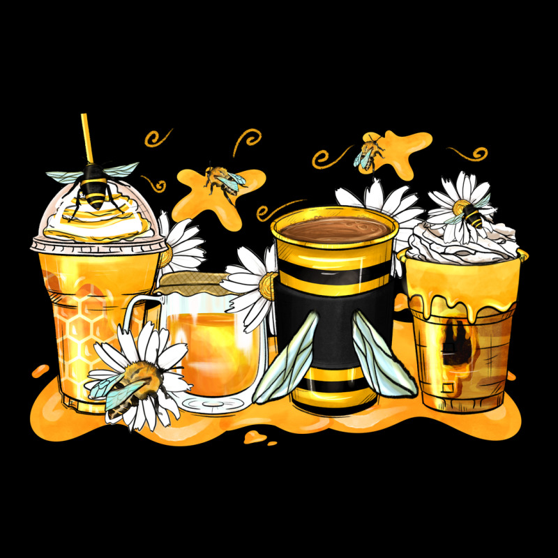 Bumble Bee Coffee Cups Heavy Core Tee by Zillion Design Studio | Teevron