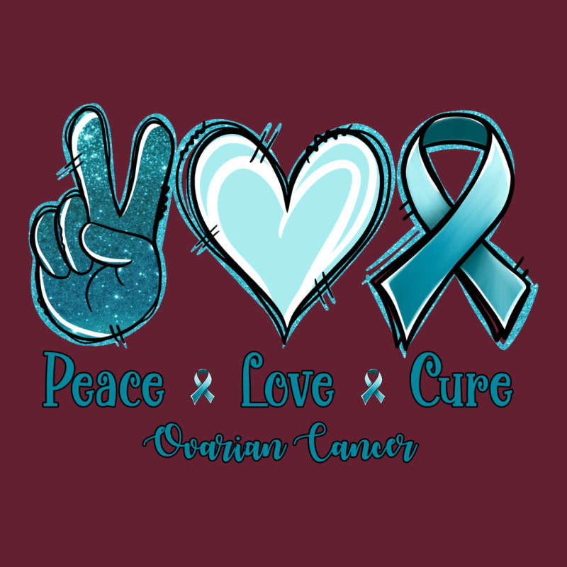 Peace Love Cure Ovarian Cancer Classic Tee by Jasminsmagicworld | Teevron