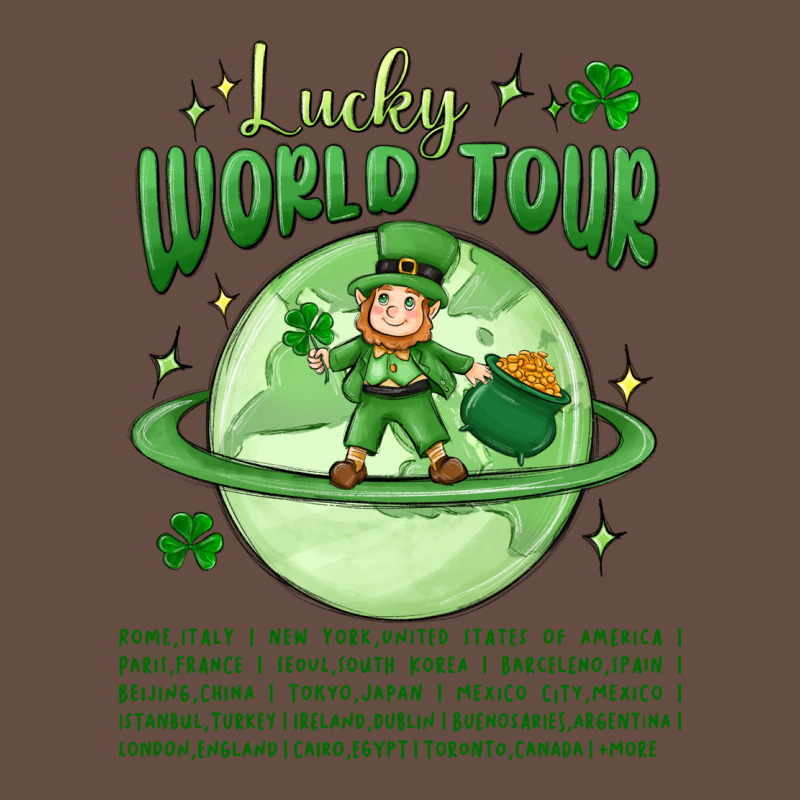Lucky World Tour St. Patrick's Day Long Sleeve Tee by MaliasSmallBusiness | Teevron
