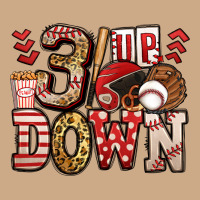 Three Up Three Down Baseball Vintage Hoodie | Teevron