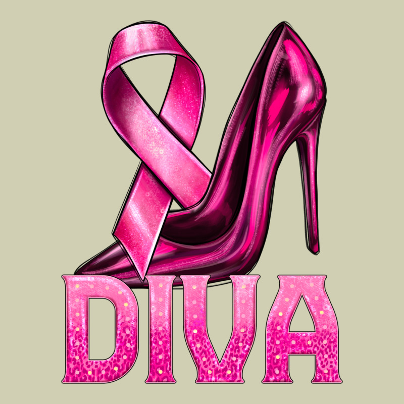 Breast Cancer Diva Ribbon And Heels Heavy Core Tee by texasbilliewilder | Teevron