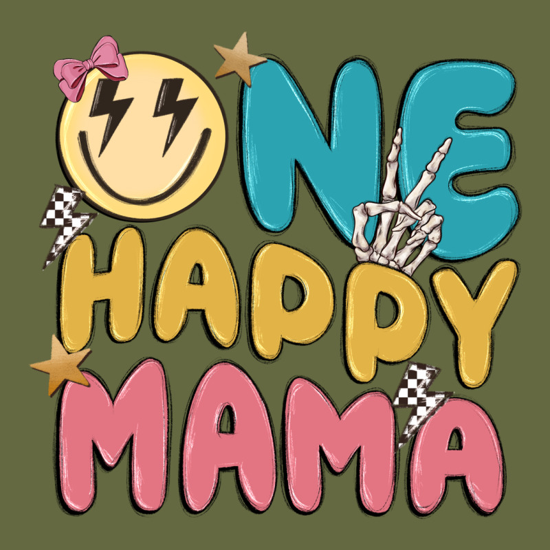 One Happy Mama Long Sleeve Tee by MaliasSmallBusiness | Teevron