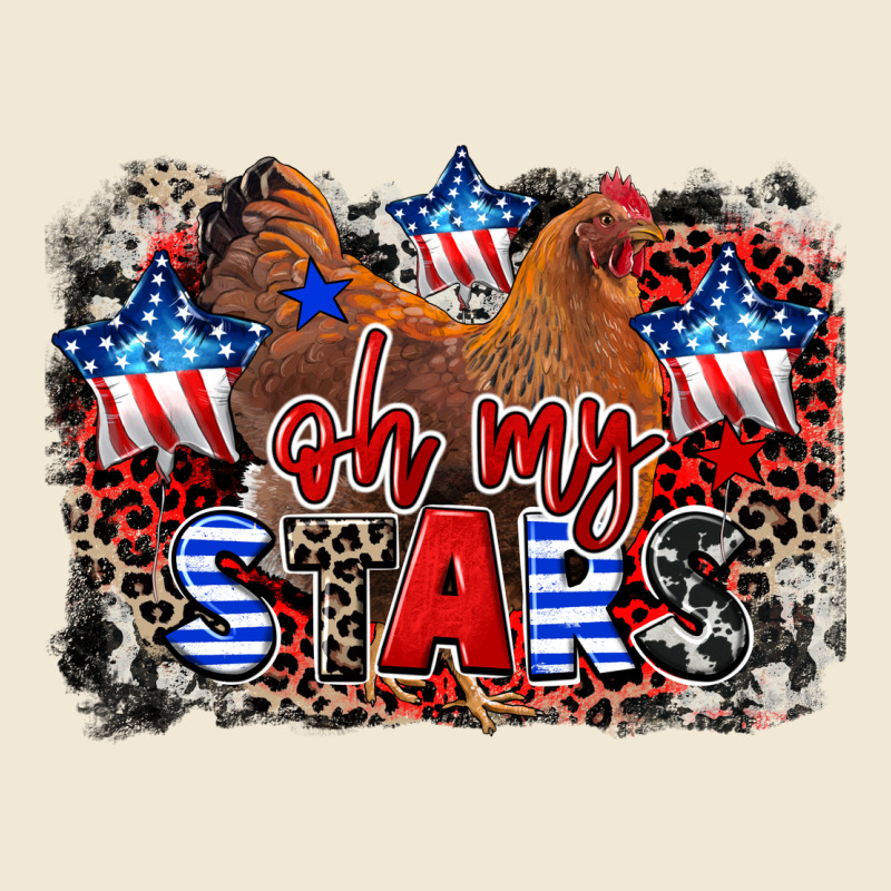 Oh My Stars Chicken 4th Of July Premium Tee by CowGirlArtShop | Teevron