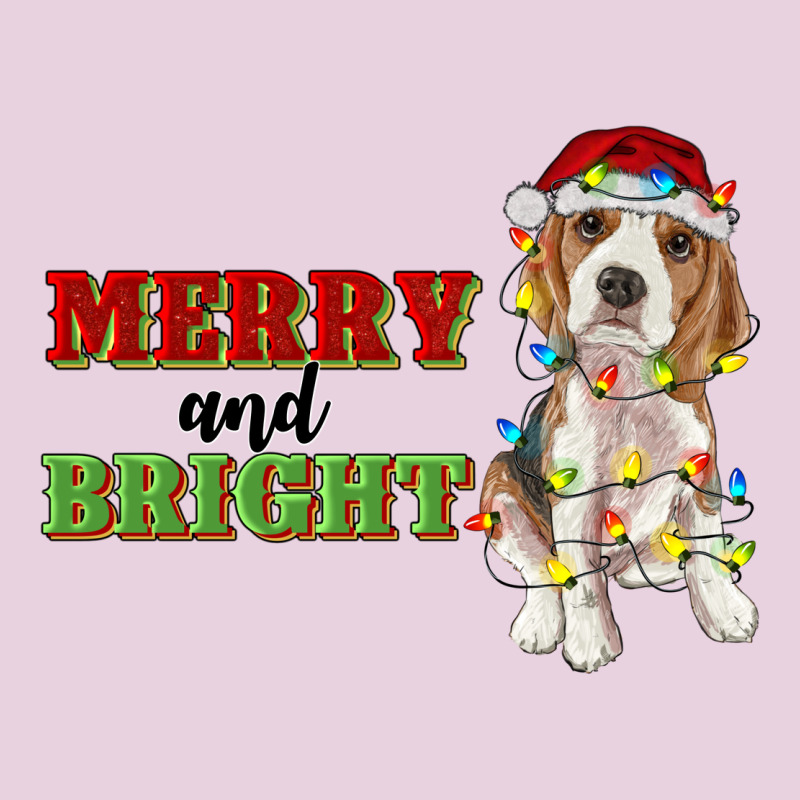 Merry And Bright Beagle Ladies Tee by RanaPortraitStore | Teevron