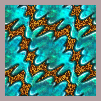 Turquoise Leopard Seamless Pattern Vintage Hoodie | Teevron
