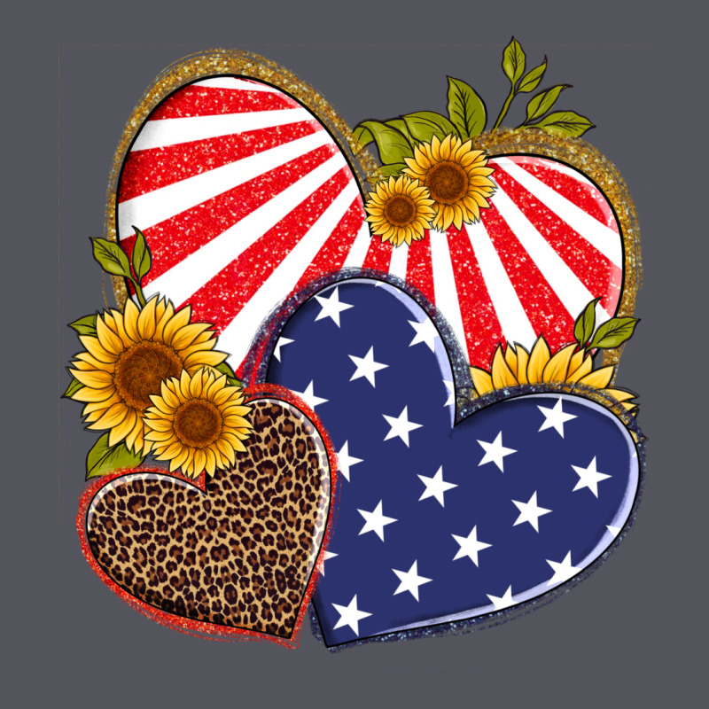 America Heart And Sunflower Vintage Hoodie by Artiststas | Teevron