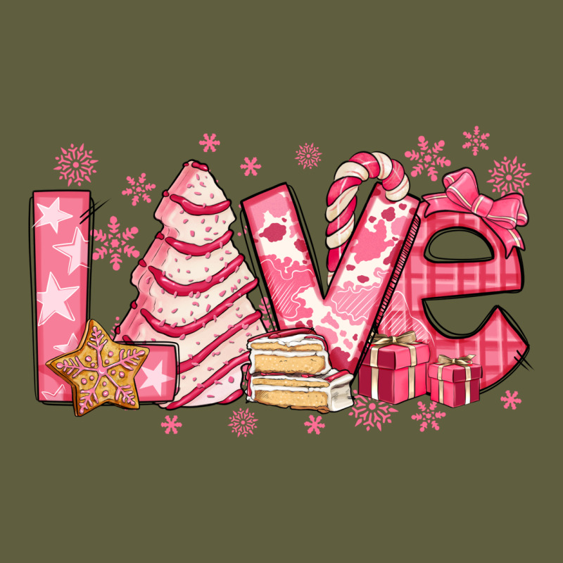 Love Pink Christmas Tree Cake Vintage Tee by Jasminsmagicworld | Teevron