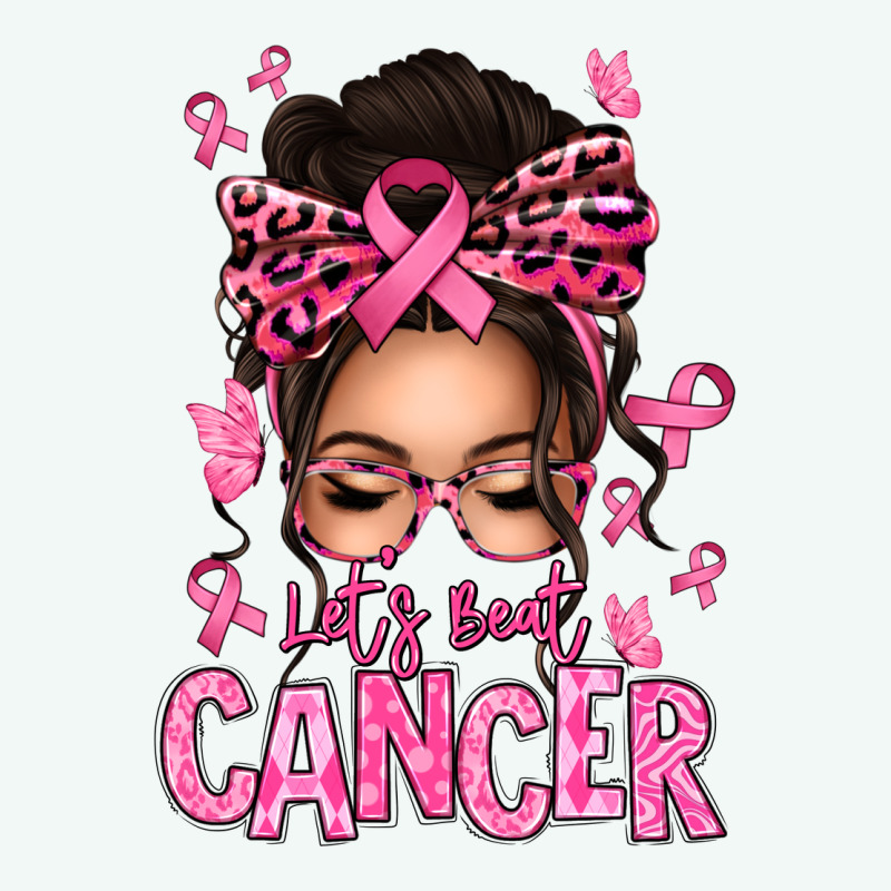 Lets Beat Cancer Afro Messy Bun Premium Hoodie by texasbilliewilder | Teevron