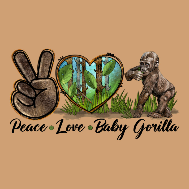 Peace Love Baby Gorilla Vintage Tee by LillyAllenDesigns | Teevron
