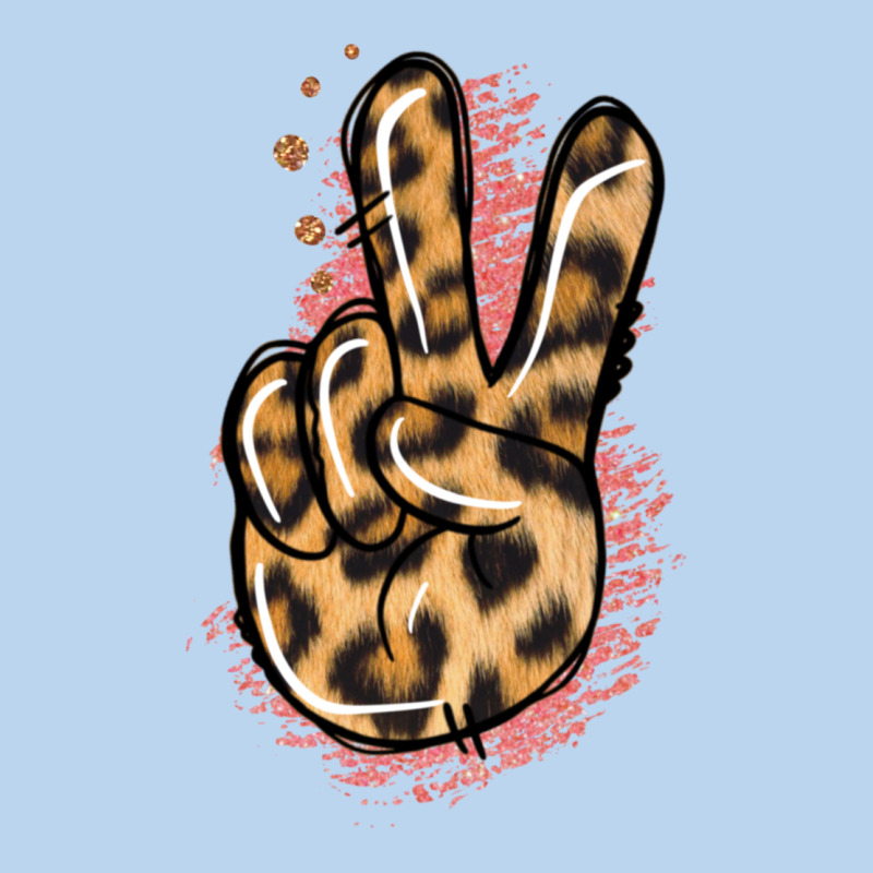 Pink Glitter Leopard Peace Sign Classic Tee by Jasminsmagicworld | Teevron