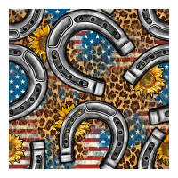 American Flag Horseshoe Deamless Pattern | Teevron