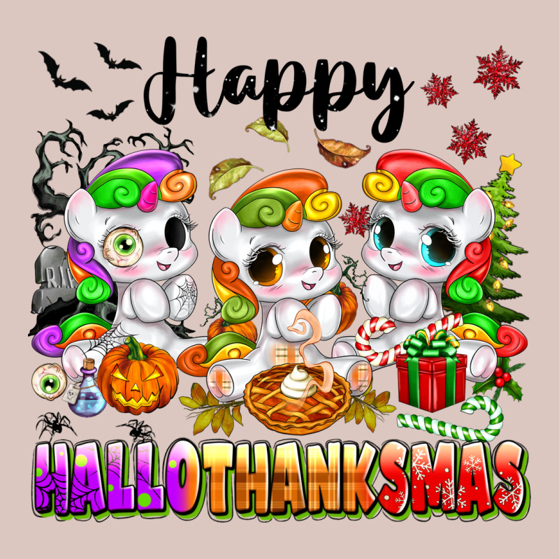 Happy Hallothanksmas Unicorns Premium Hoodie by texasbilliewilder | Teevron