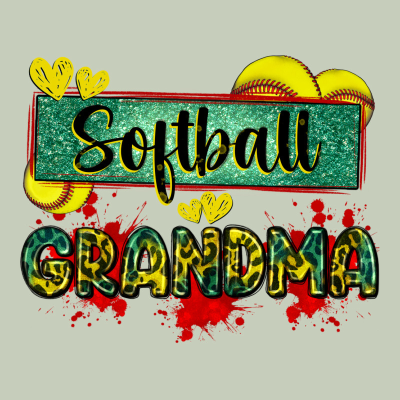 Softball Grandma With Leopard Ladies Tee by Zillion Design Studio | Teevron