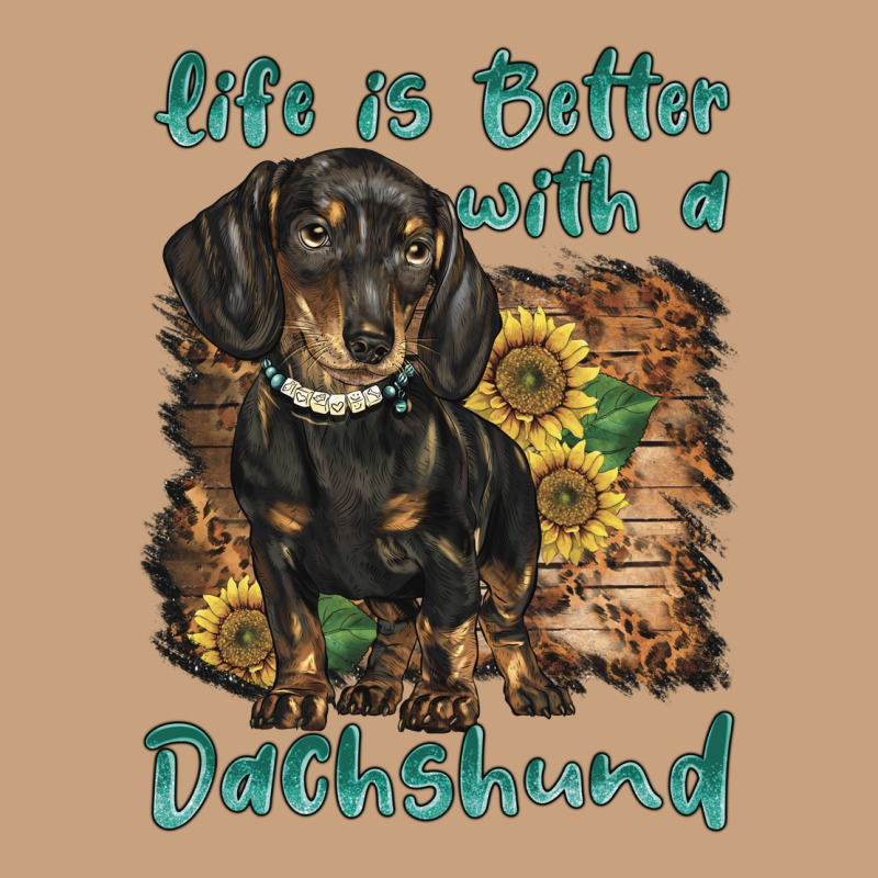 Life Is Better With A Dachshund Vintage Tee by BarkalooDesign | Teevron